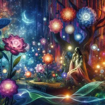 In a vibrant garden, flowers whispered secrets while I dreamed of talking. In a vibrant garden, flowers whispered secrets while I dreamed of talking.